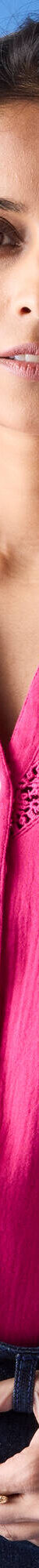 Chemisier boutonné macramé, gaze de coton (framboise) Chemisier boutonné macramé, gaze de coton (framboise)